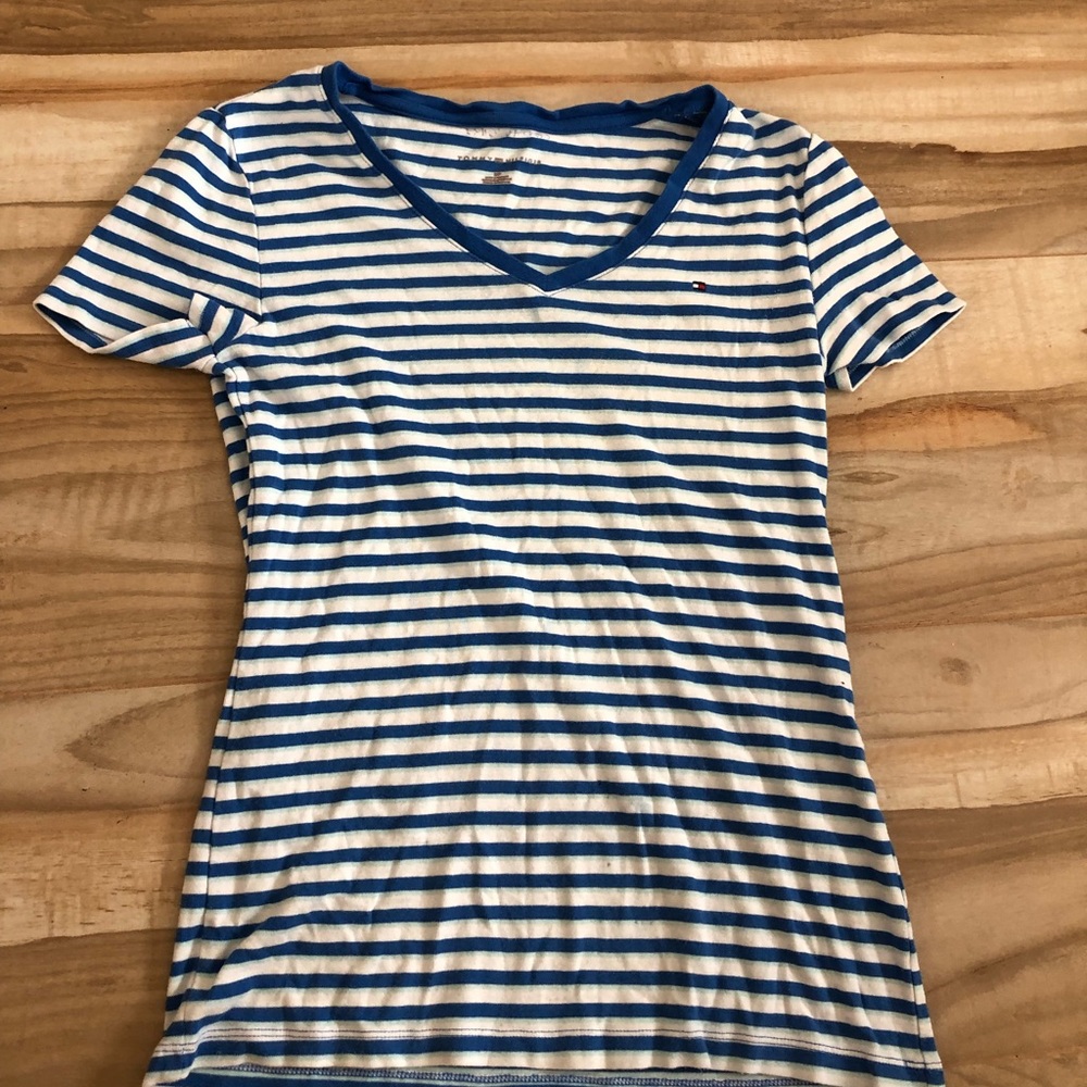 Tommy Hilfiger stripped blue top